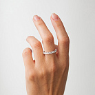 Золота каблучка з діамантами кб0646ri от ювелирного магазина Оникс - 1