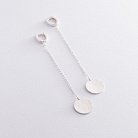 Срібні сережки "Сонячні зайчики" 122694 от ювелирного магазина Оникс - 1