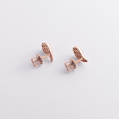 Золотые серьги - пусеты "Melanie" с09448 №2