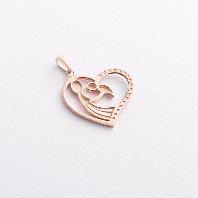 Золотий кулон "Мама і дитина" п03304 №2