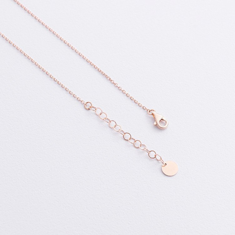 Колье "Megan" в красном золоте (Middle) кол02577 от ювелирного магазина Оникс - 4