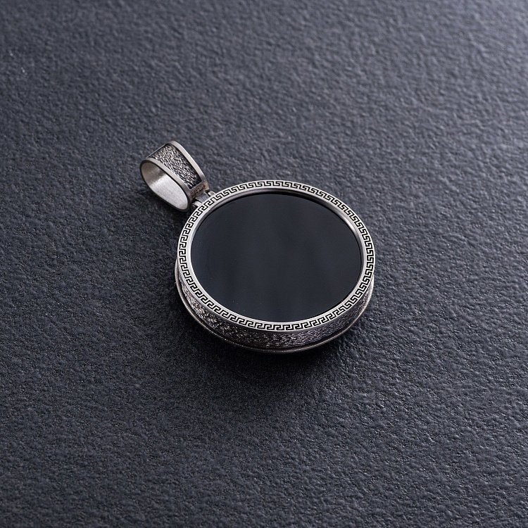 Срібний кулон "Лев" (онікс) 1251 від ювелірного магазину Онікс - 4