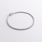 Браслет Теніс у білому золоті з білими діамантами бр3026.1 от ювелирного магазина Оникс
