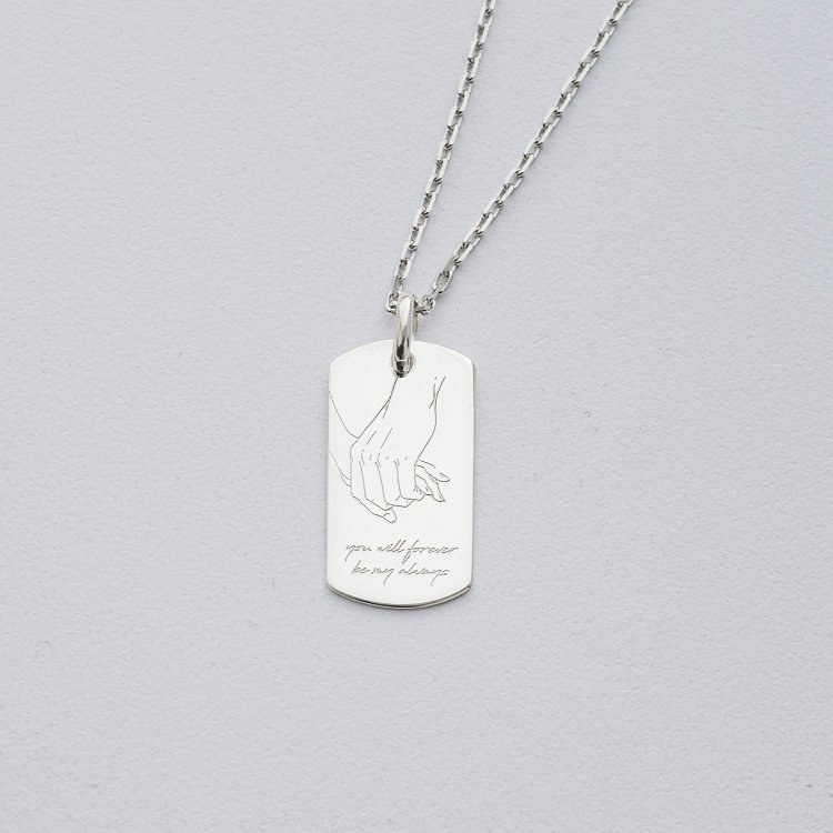 Срібний жетон "Рука в руці" 133349-2 від ювелірного магазину Онікс - 3