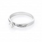 Золотое помолвочное кольцо (бриллианты) кб0044 от ювелирного магазина Оникс - 1