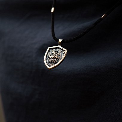 Золотий кулон "Георгій Переможець" п03808 №9