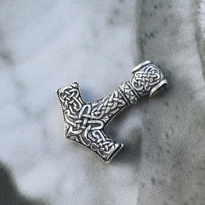 Серебряная подвеска "Молот Тора" 132748 №21