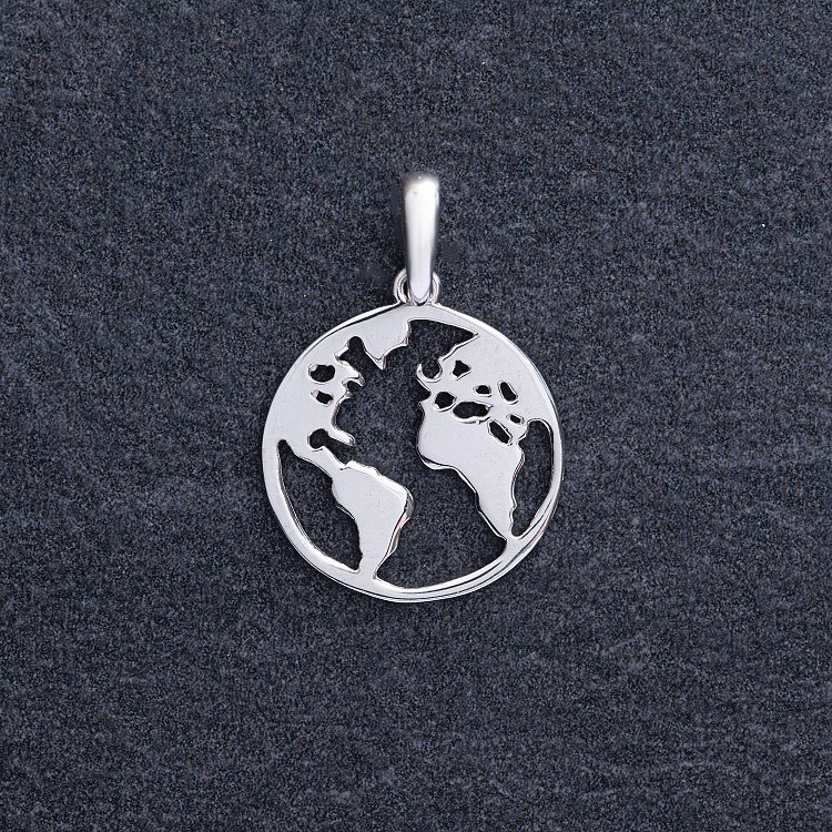 Підвіска "Планета Земля" в сріблі 133047 від ювелірного магазину Онікс - 1