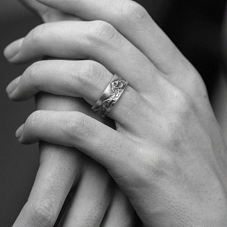 Серебряное кольцо "Горы" 112720 №7