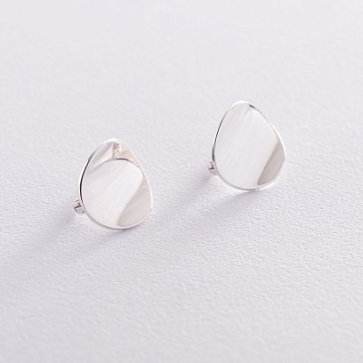 Серебряные серьги "Совершенство" 122992 №2