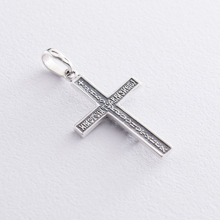 Православний хрест "Розп'яття Христове. Молитва" 132194 від ювелірного магазину Онікс - 4