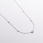 Золоте кольє "Сердечко" з діамантами колб0203ri от ювелирного магазина Оникс - 2