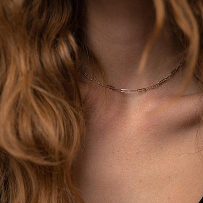 Колье "Ванесса" в белом золоте кол02204 №13