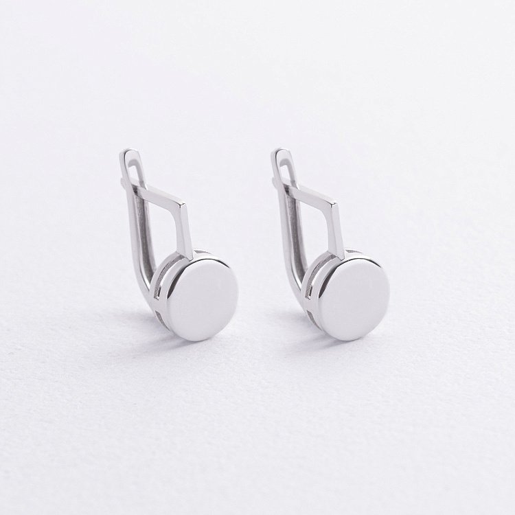 ﻿Дитячі сережки в білому золоті с09280 від ювелірного магазину Онікс - 4