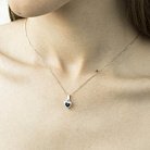 Золота підвіска "Серце" (сапфір, діамант) пб0131aj от ювелирного магазина Оникс - 1