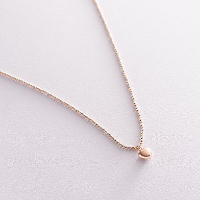 Золоте кольє "Сердечко" кол01809 №4