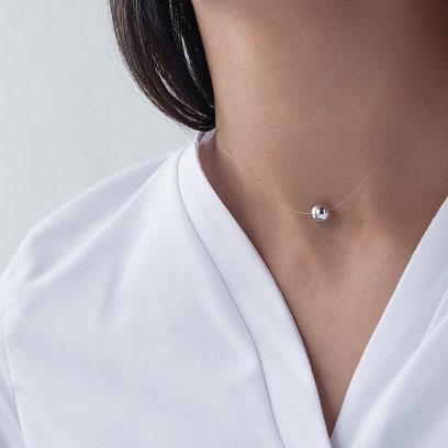 Золоте кольє Кулька на лісці кол01303 №11