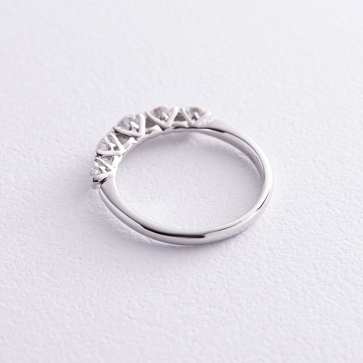 Кольцо в белом золоте с бриллиантами кб0488ca от ювелирного магазина Оникс - 5