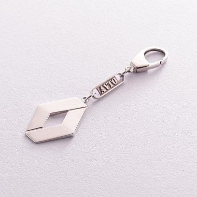 Серебряный брелок для машины "Renault" 9008.1