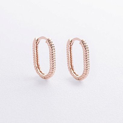 Серьги "Alisia" в красном золоте с09216