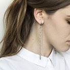 Срібні висячі сережки "Дощ" 480051c от ювелирного магазина Оникс