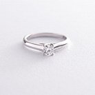Помолвочное кольцо в белом золоте (бриллиант) кб0196nl от ювелирного магазина Оникс - 2
