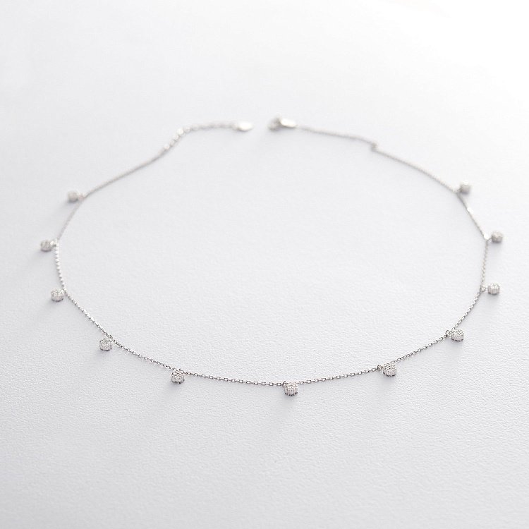 Золоте кольє з фіанітами кол01397 від ювелірного магазину Онікс