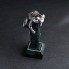 Серебряная фигура "Лягушка" ручной работы 23113 от ювелирного магазина Оникс - 1