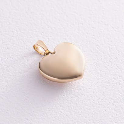 Кулон "Сердце" в желтом золоте п03710 №3