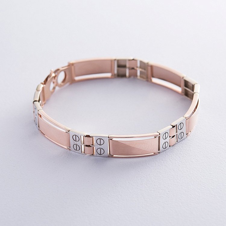 Мужской золотой браслет б04228 от ювелирного магазина Оникс - 3