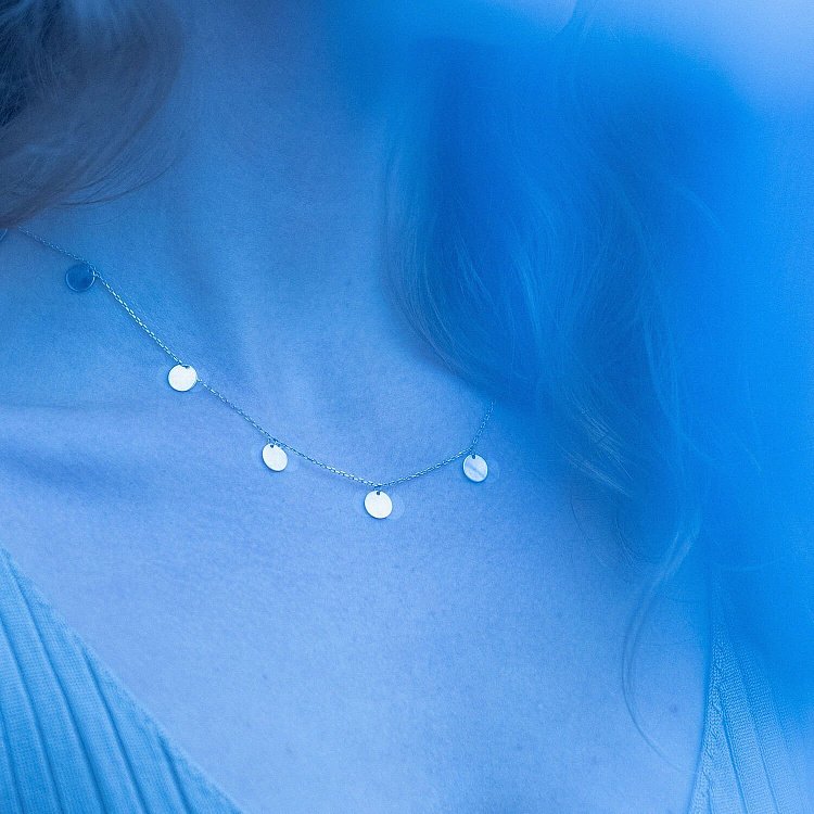 Срібне кольє "Монетки" 181149 від ювелірного магазину Онікс - 6