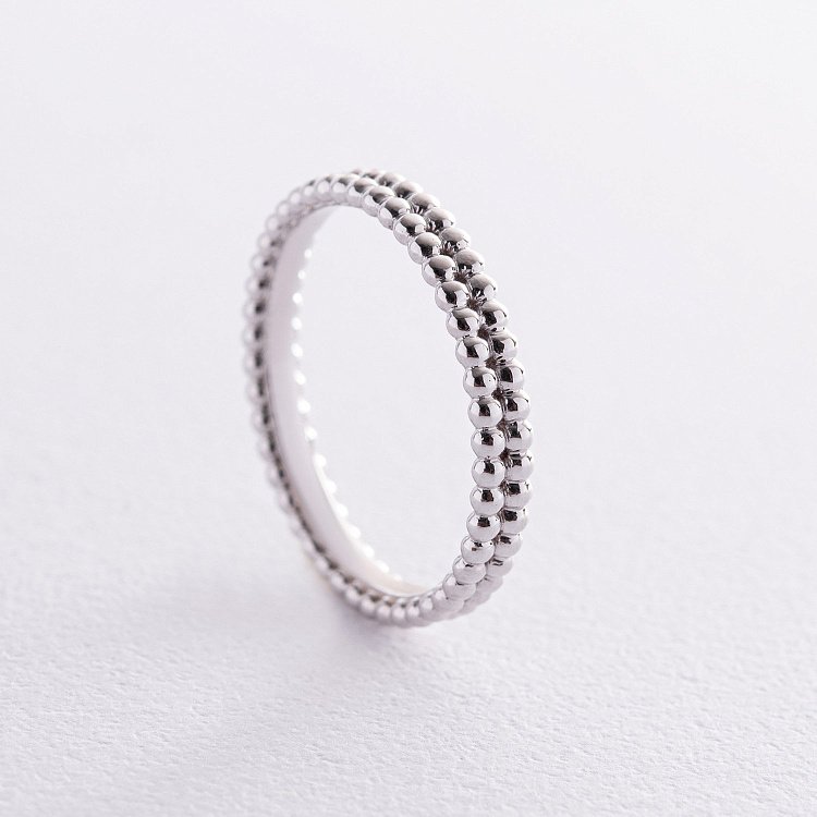 Кольцо "Шарики" в белом золоте к07517 от ювелирного магазина Оникс