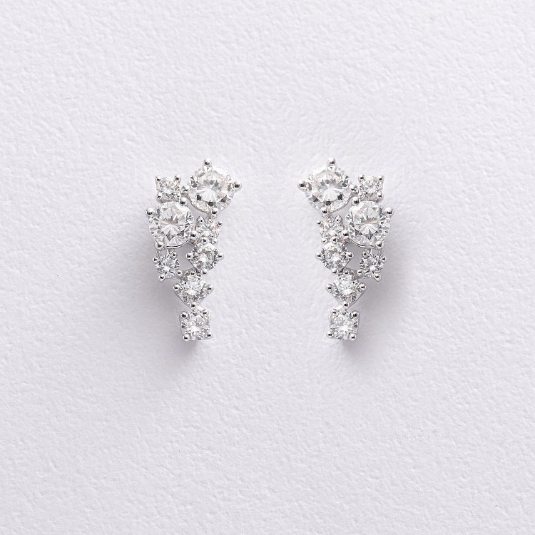 Золоті сережки - пусети з діамантами сб0595nl від ювелірного магазину Онікс