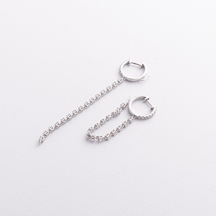 Золотые серьги с бриллиантами сб0653ri от ювелирного магазина Оникс - 2