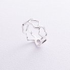 Серебряное кольцо "Сердечки" 112532 от ювелирного магазина Оникс - 3