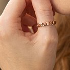 Кольцо "Цепочка" в красном золоте к07143 от ювелирного магазина Оникс - 5