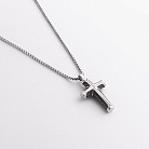 Серебряное мужское колье с крестиком Zancan EXC485 от ювелирного магазина Оникс