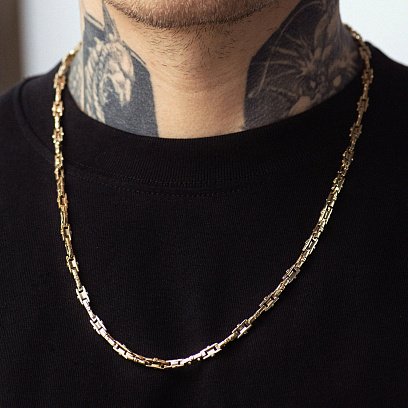 Чоловічий золотий ланцюжок ц00551 №2