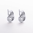 Серьги "Jessica" в белом золоте с09682 от ювелирного магазина Оникс