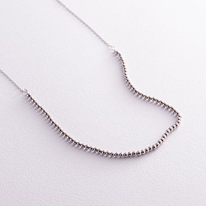 Серебряное колье "Шарики" 181214 №7