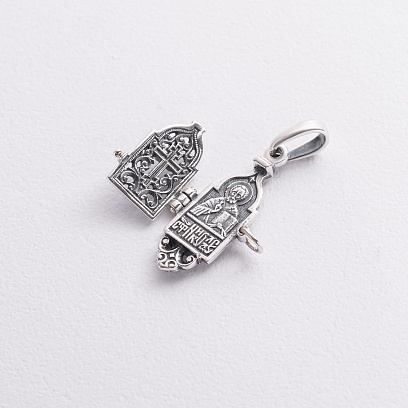 Серебряный мощевик 131508 №2