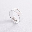 Серебряное кольцо "Мама в сердце" 112139мама от ювелирного магазина Оникс - 2