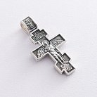 Срібний православний хрест "Розп'яття. Архангел Михаїл" 132784 от ювелирного магазина Оникс - 1