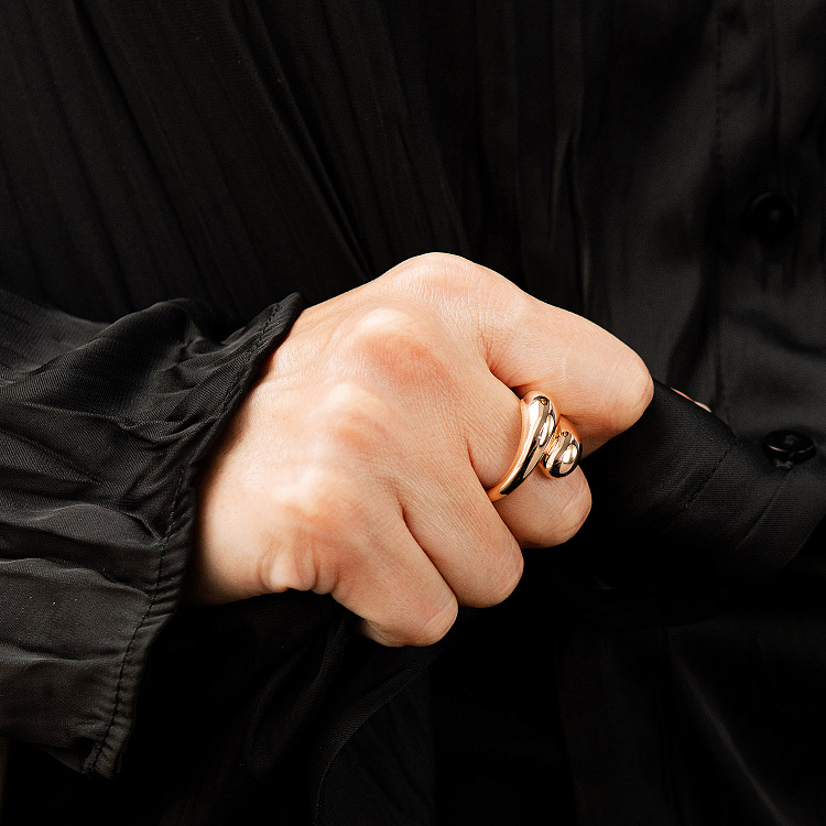 Каблучка "Miriam" у червоному золоті к08412 від ювелірного магазину Онікс - 5