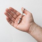 Мужской серебряный брелок "Пуля" Zancan EXP077 от ювелирного магазина Оникс - 1