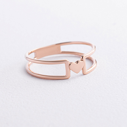 Золота каблучка "Сердечко" к08480