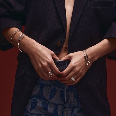 Широкое серебряное кольцо БДСМ 112648 №17