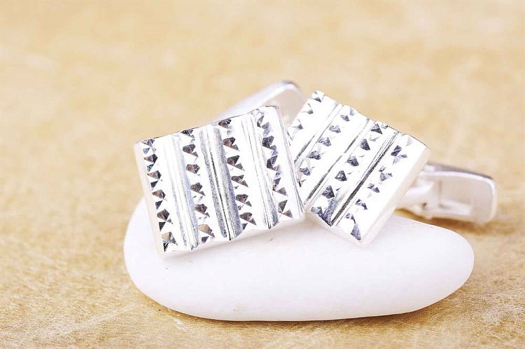 Срібні запонки 25006 від ювелірного магазину Онікс - 5