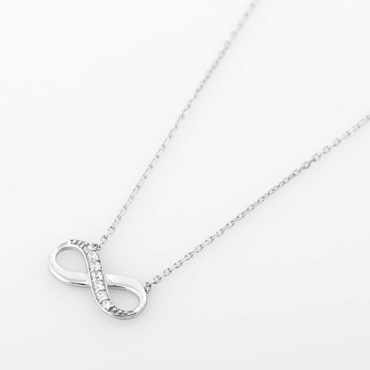 Срібне кольє "Нескінченність" 18578 від ювелірного магазину Онікс
