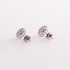 Золоті сережки - пусети з діамантами і сапфірами сб0421gl от ювелирного магазина Оникс - 4